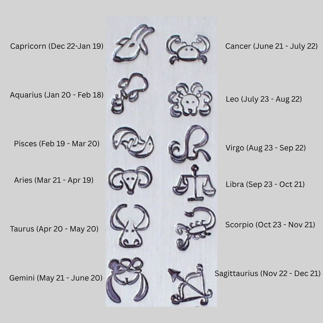 Sterling Silver Stacking Bracelet with Zodiac Charm – Mia Love Drop