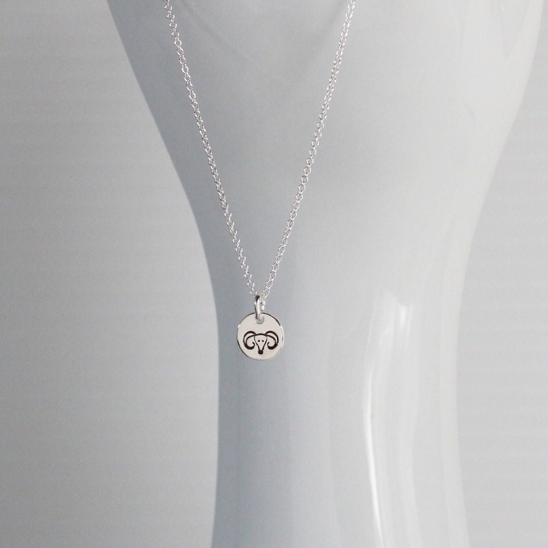Zodiac Pendant Necklace - Aries Mia Love Drop