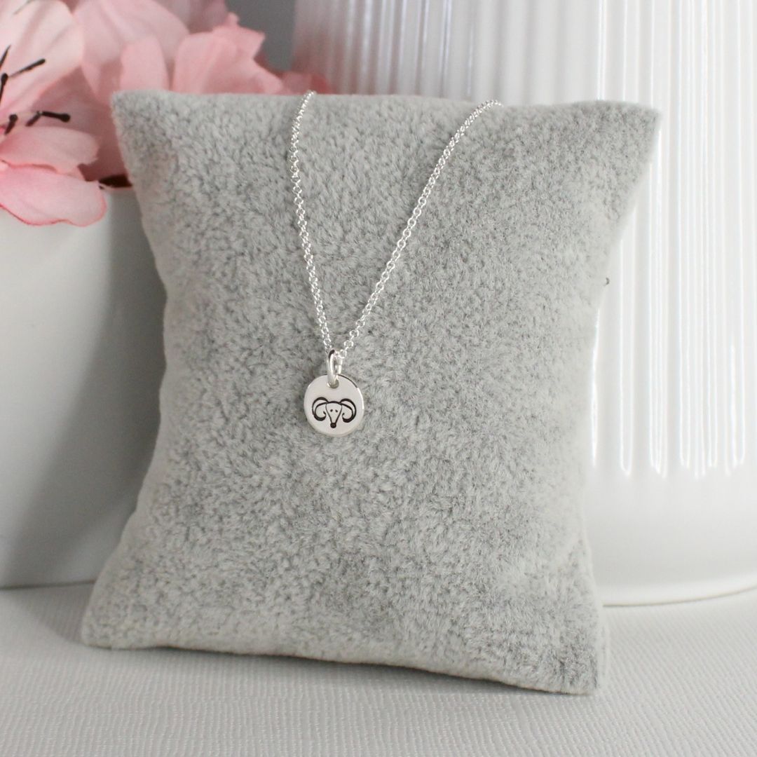 Zodiac Pendant Necklace - Aries Mia Love Drop