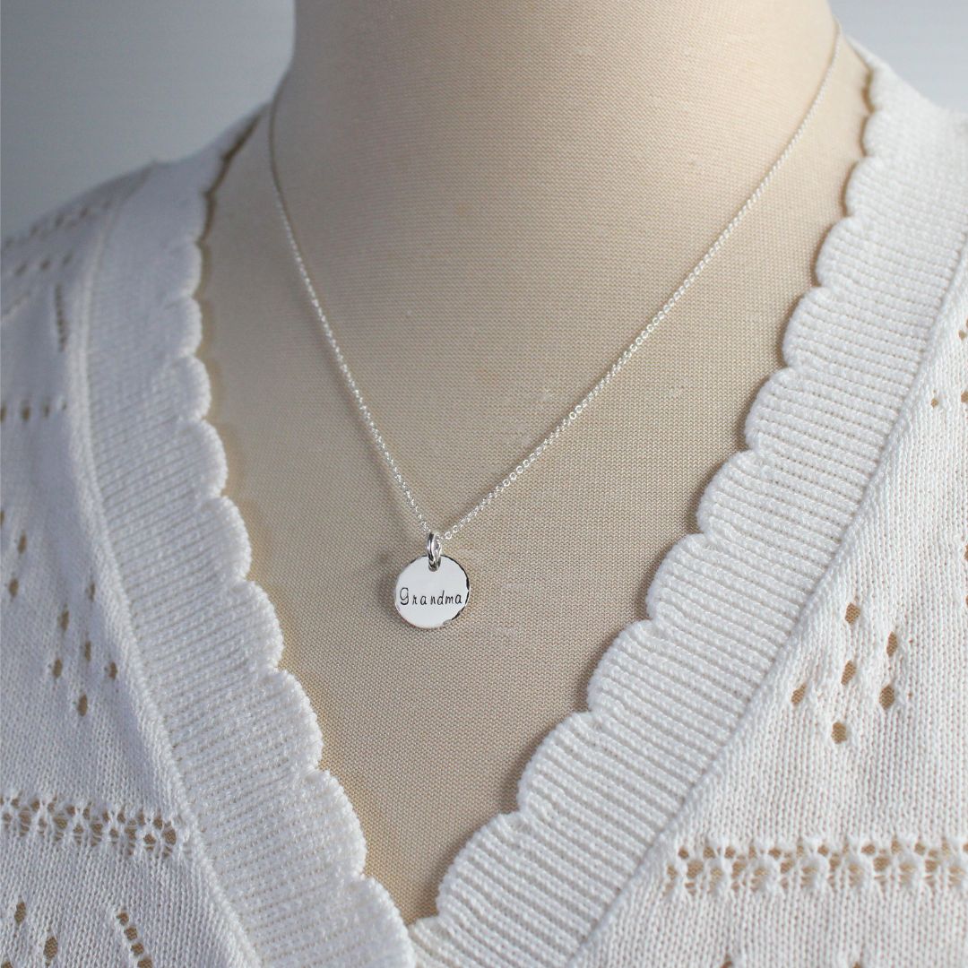 Personalized Grandma Pendant Necklace