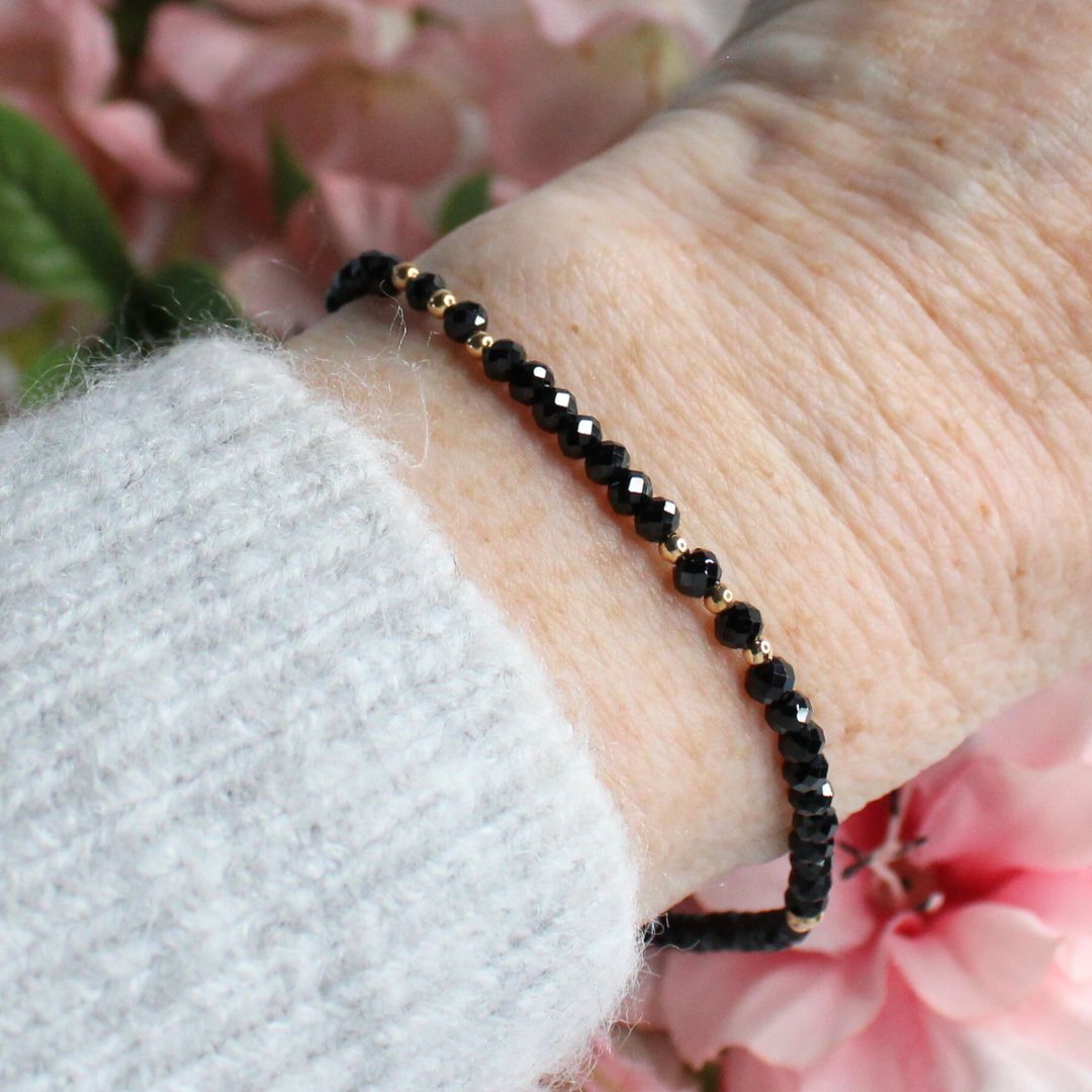 Eclipse Black Spinel Gemstone Bracelet