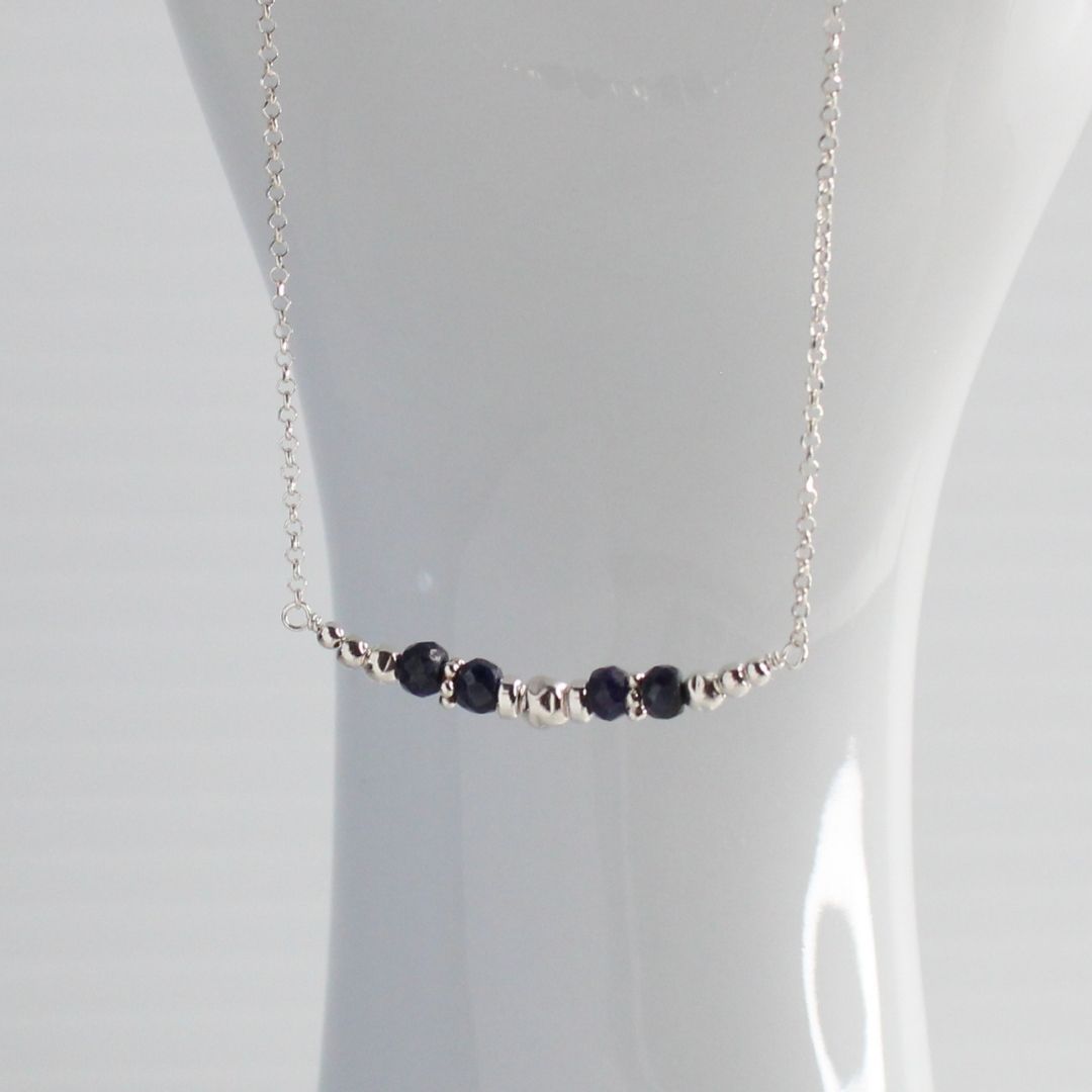 Sapphire September Sterling Silver Birthstone Necklace - Truth