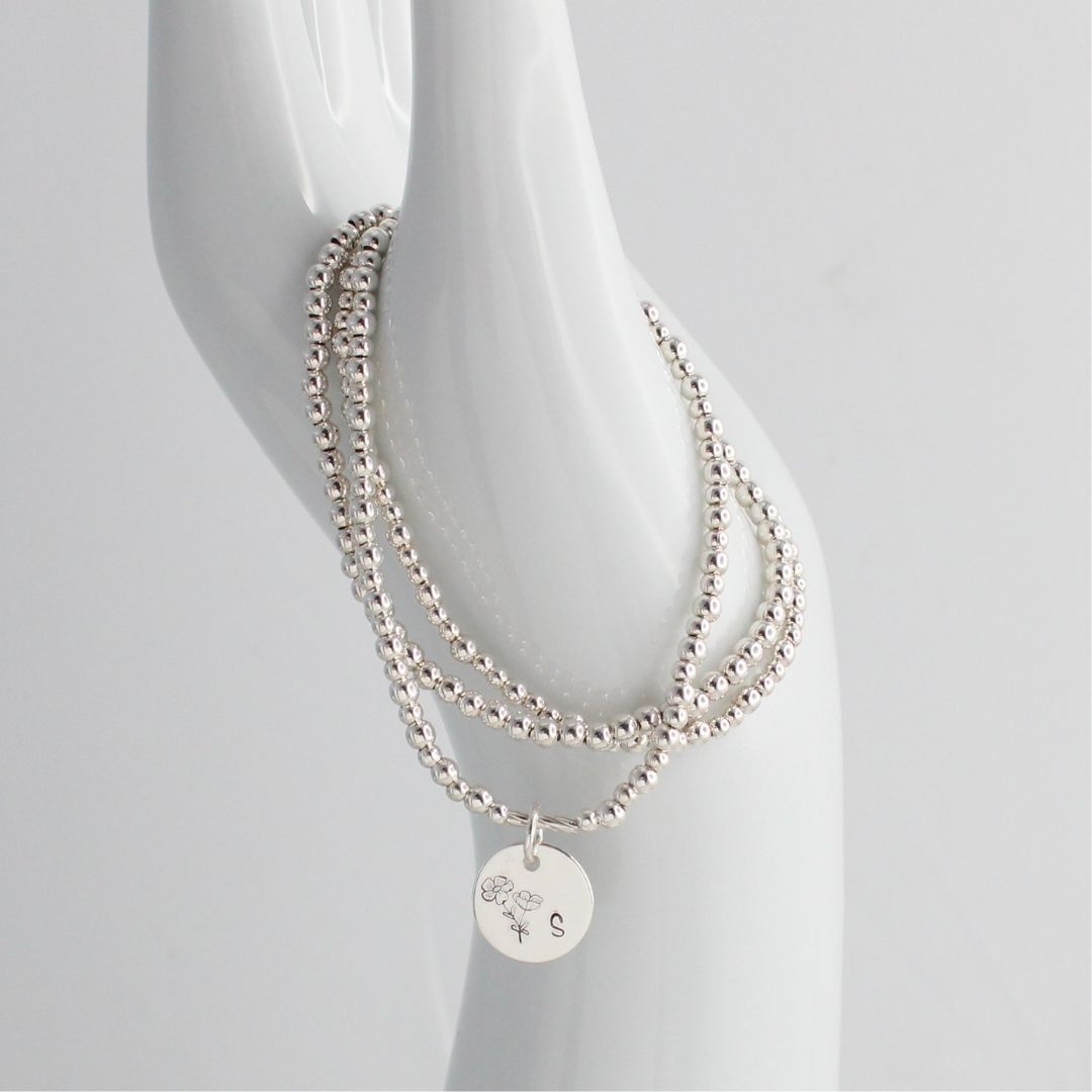 October Birth Flower Bracelet – Cosmos Bella Love Drop