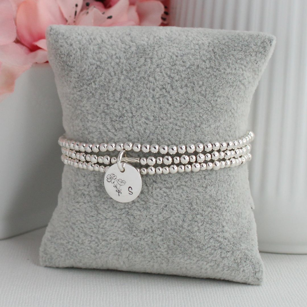 October Birth Flower Bracelet – Cosmos Bella Love Drop