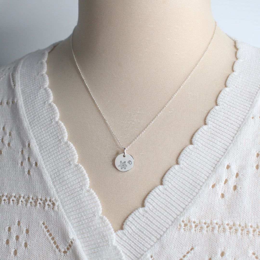 July Birth Flower Pendant Necklace – Lily Bella Love Drop