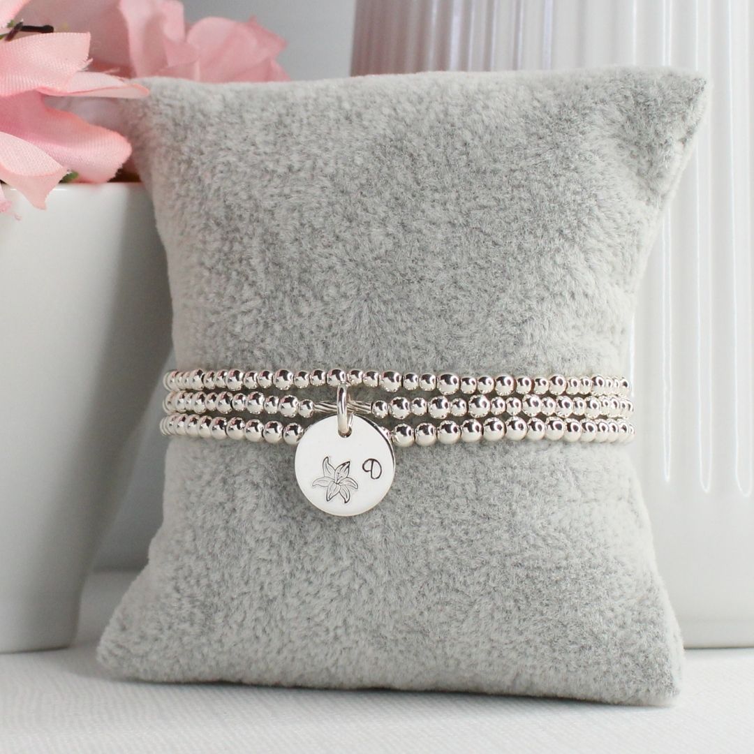July Birth Flower Bracelet – Lily Bella Love Drop