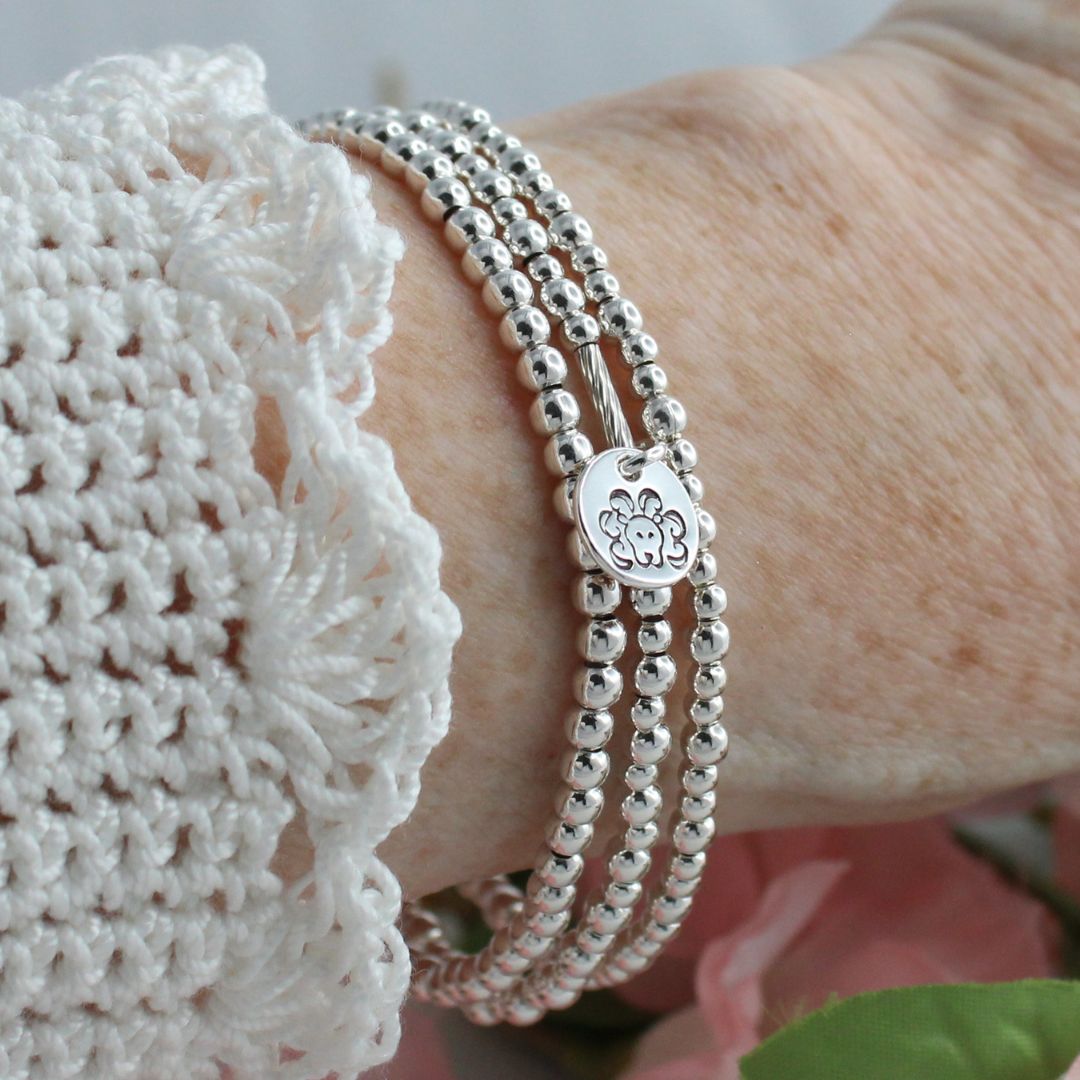 Leo Zodiac Sterling Silver Stacking Bracelet – Mia Love Drop