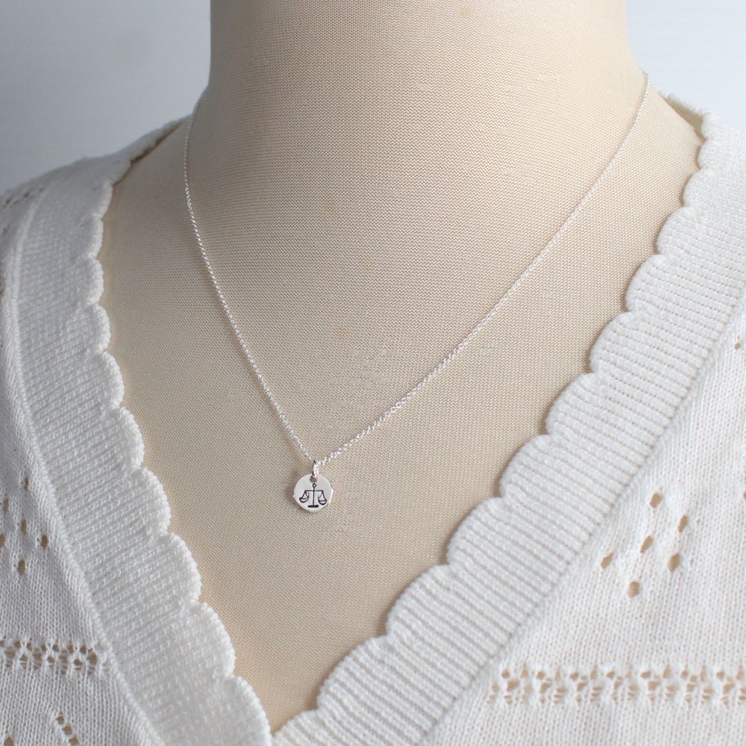 Zodiac Pendant Necklace - Libra Mia Love Drop