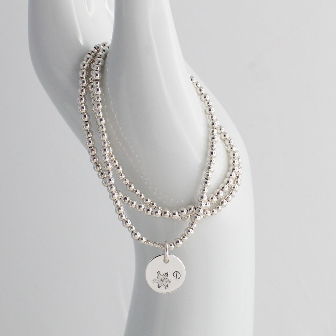July Birth Flower Bracelet – Lily Bella Love Drop