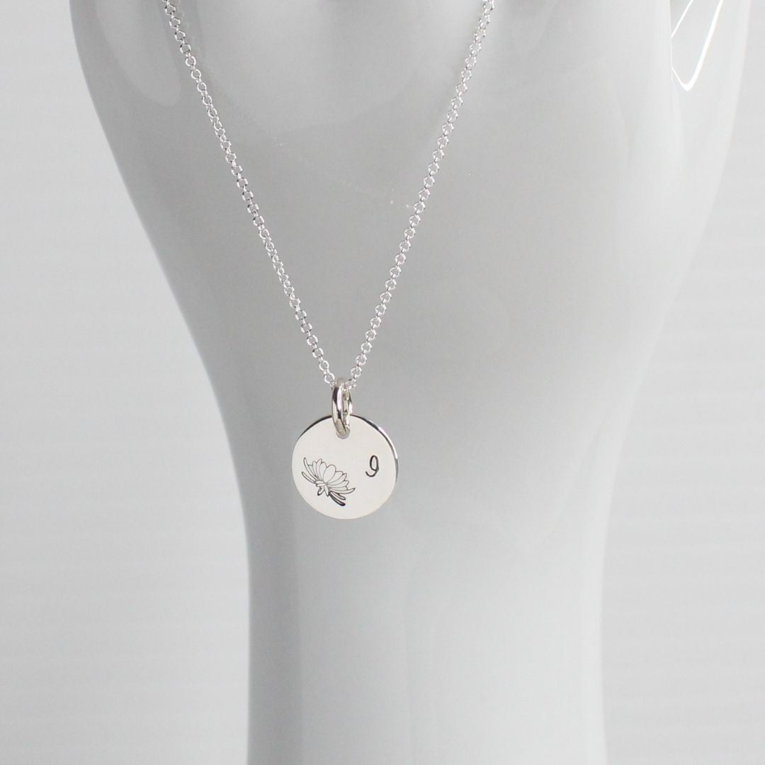October Birth Flower Pendant Necklace – Cosmos Bella Love Drop