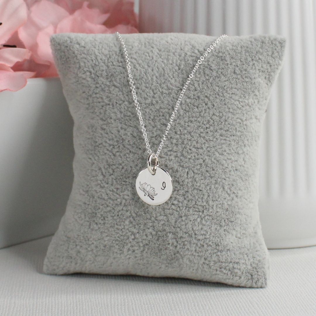 October Birth Flower Pendant Necklace – Cosmos Bella Love Drop