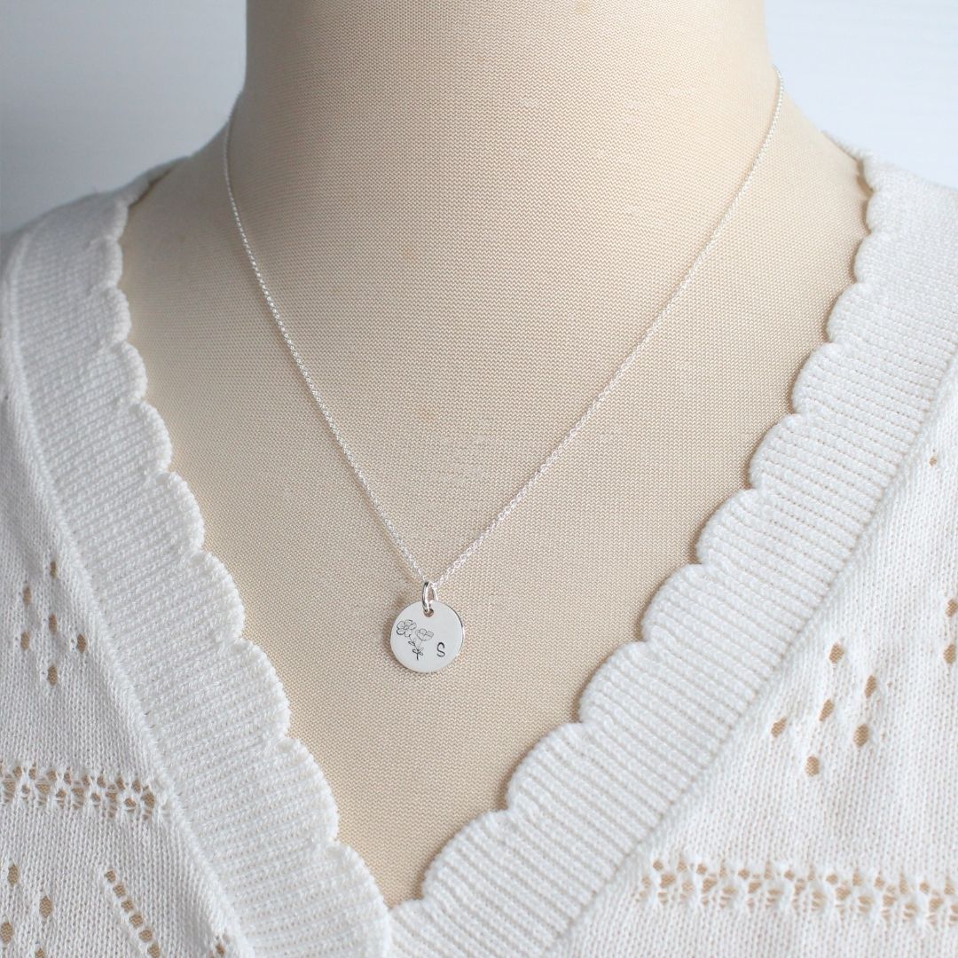 October Birth Flower Pendant Necklace – Cosmos Bella Love Drop