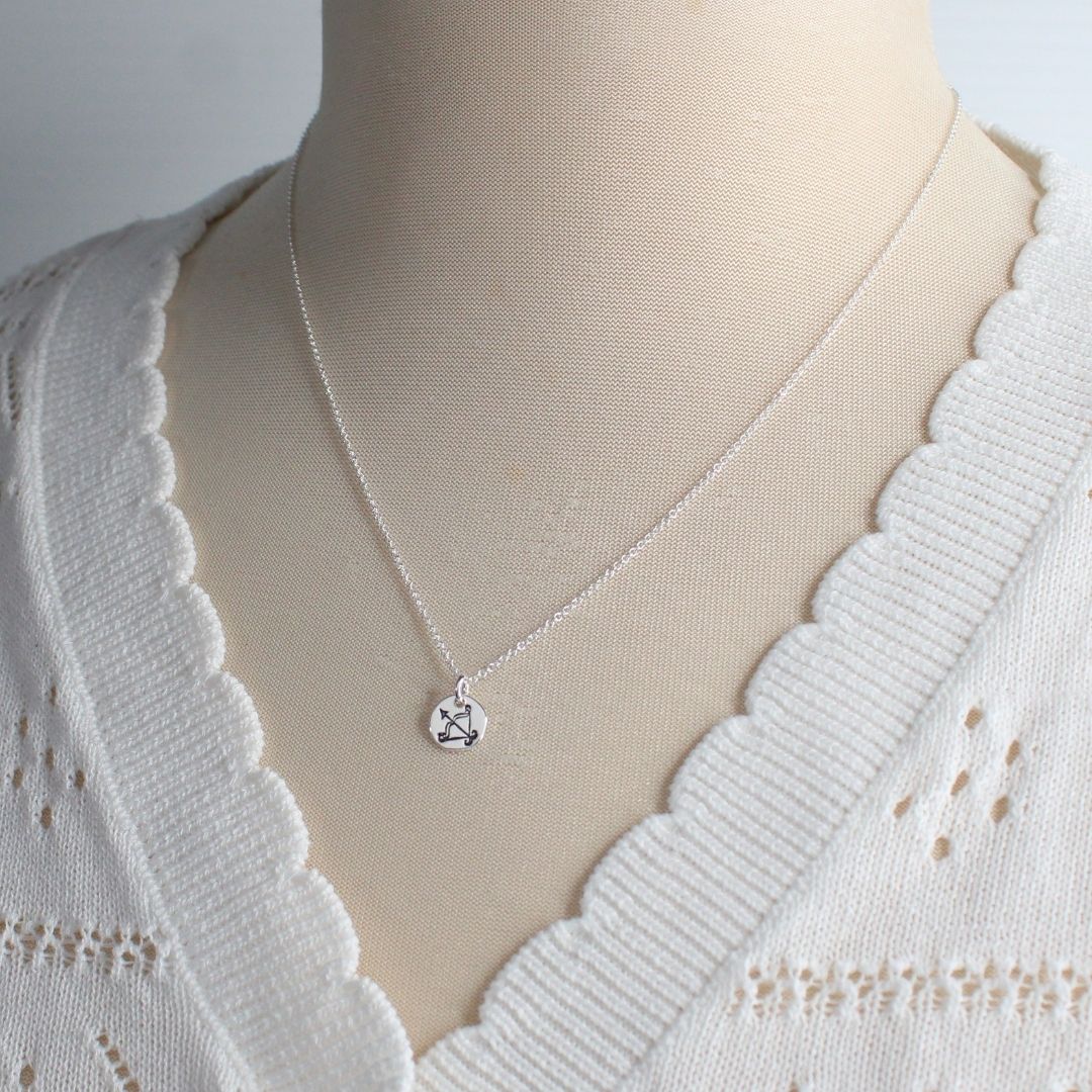 Zodiac Pendant Necklace - Sagittarius Mia Love Drop