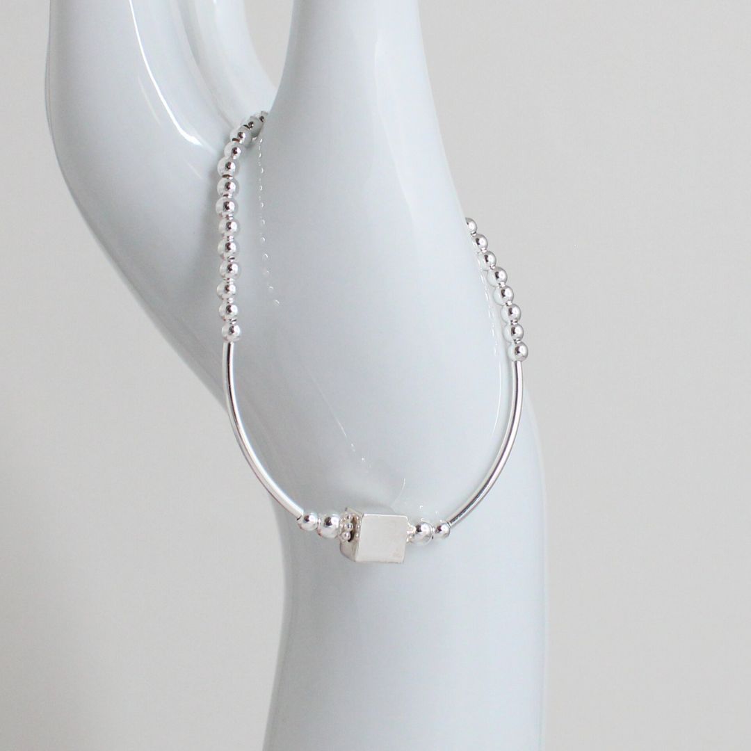 Sterling Silver Beaded Bracelet – Stella | Limited Edition - Iconic Collection