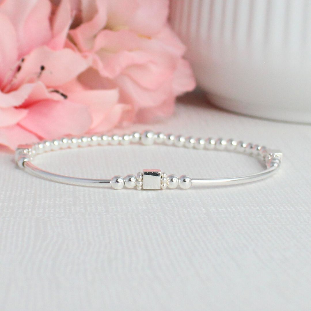 Sterling Silver Beaded Bracelet – Hannah | Limited Edition - Iconic Collection