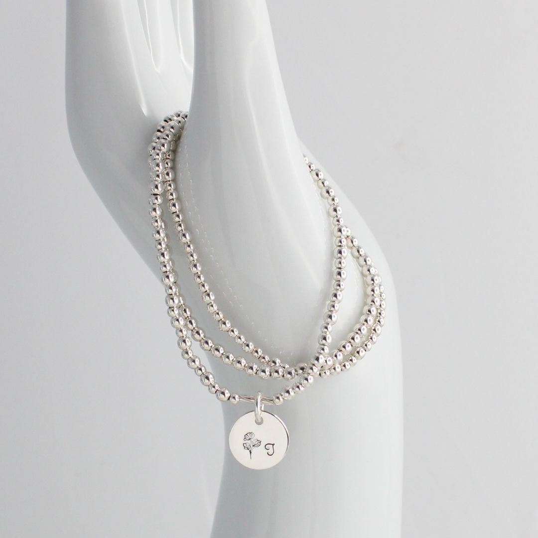 April Birth Flower Bracelet – Sweet Pea Bella Love Drop