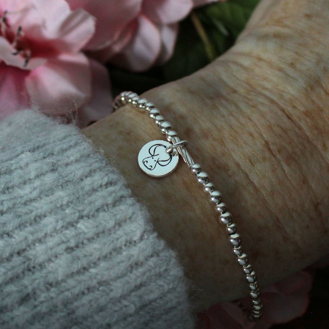 Taurus Zodiac Sterling Silver Stacking Bracelet – Mia Love Drop