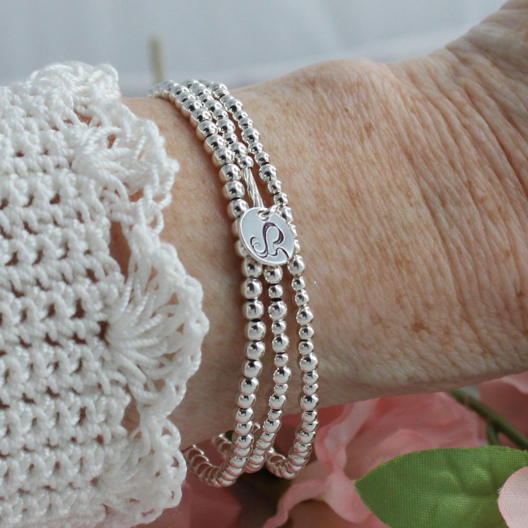Virgo Zodiac Sterling Silver Stacking Bracelet – Mia Love Drop