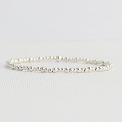 Mixed 2.5mm & 3mm Sterling Silver Stacking Bracelet - Il Sussurro
