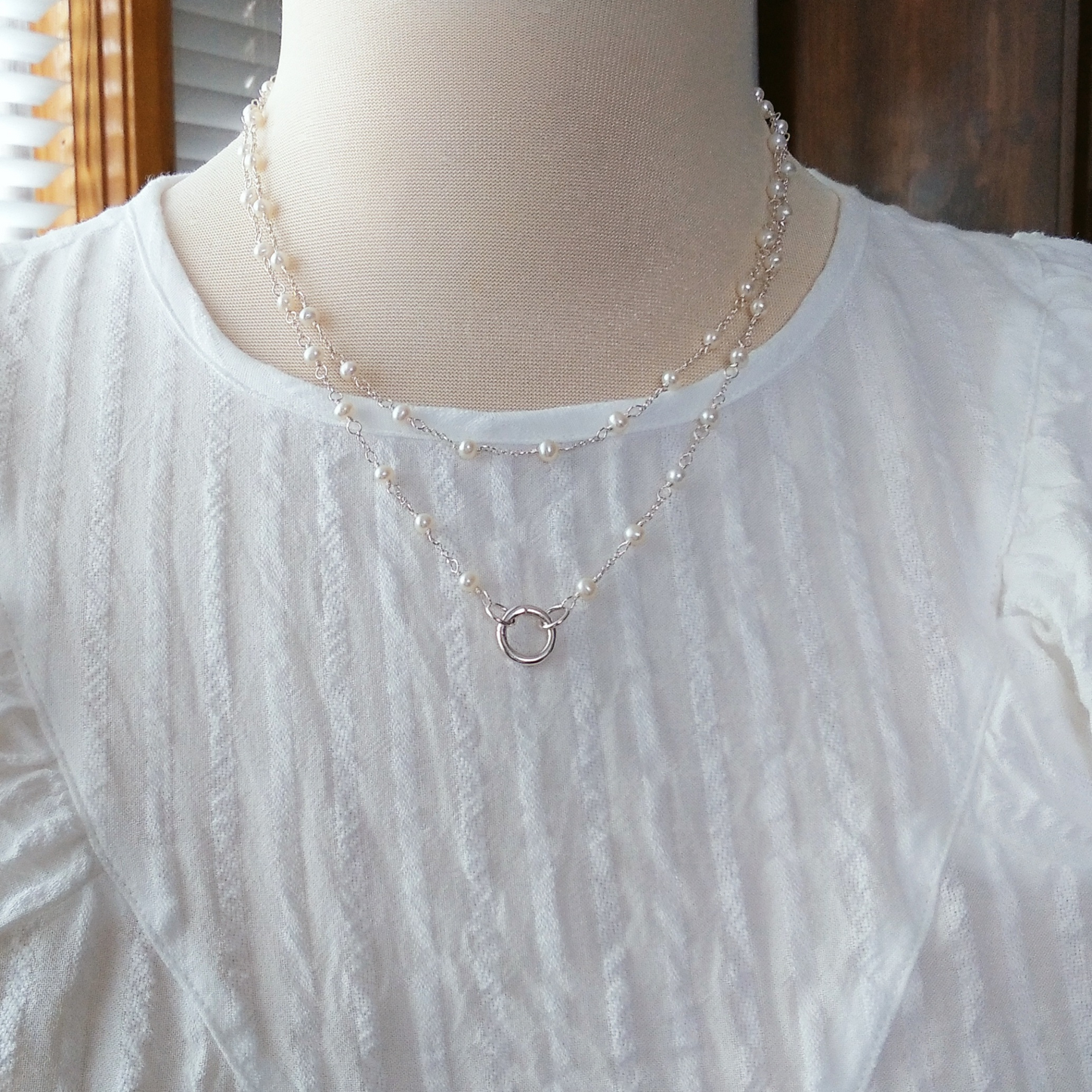 Pearl Charm Necklace - Jasmine