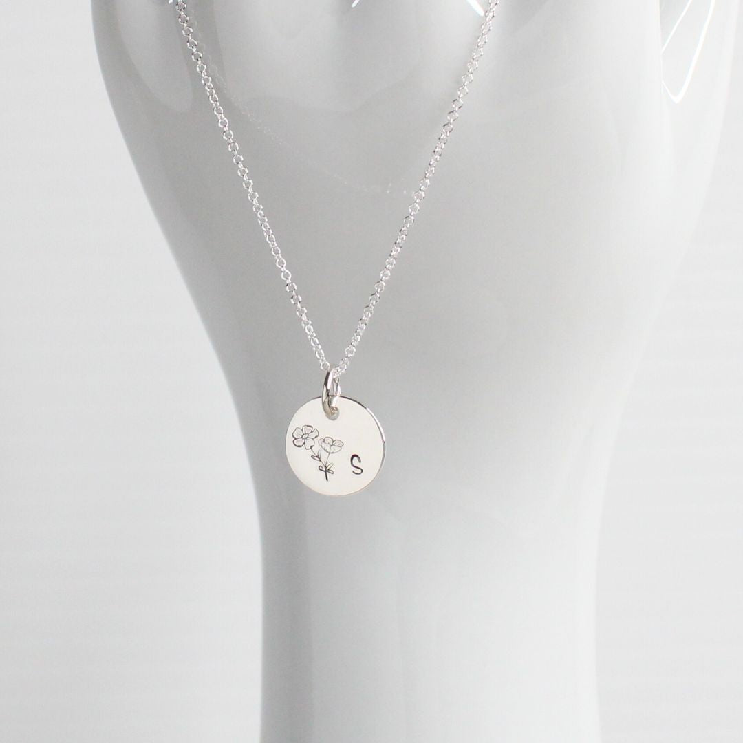 October Birth Flower Pendant Necklace – Cosmos Bella Love Drop