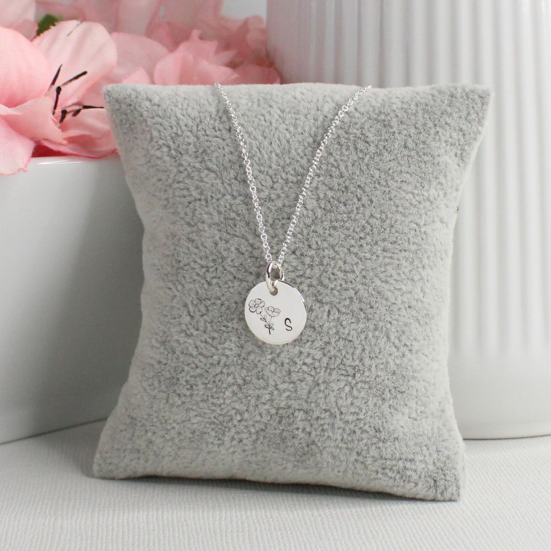 October Birth Flower Pendant Necklace – Cosmos Bella Love Drop