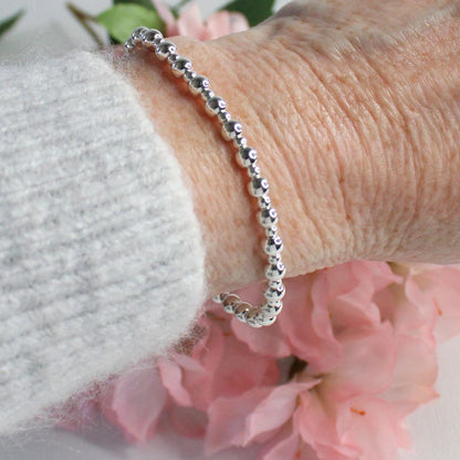 Torino - Sterling Silver Multi Size Bead Bracelet