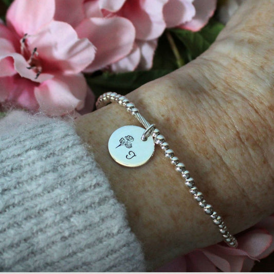 April Birth Flower Bracelet – Sweet Pea Bella Love Drop