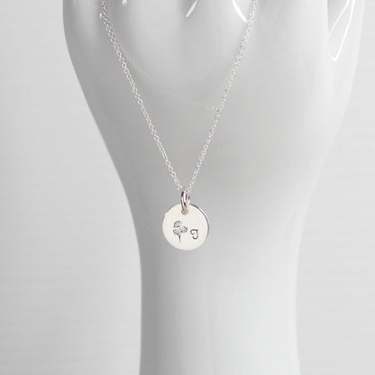 April Birth Flower Pendant Necklace – Sweet Pea Bella Love Drop
