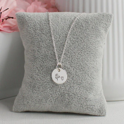 April Birth Flower Pendant Necklace – Sweet Pea Bella Love Drop
