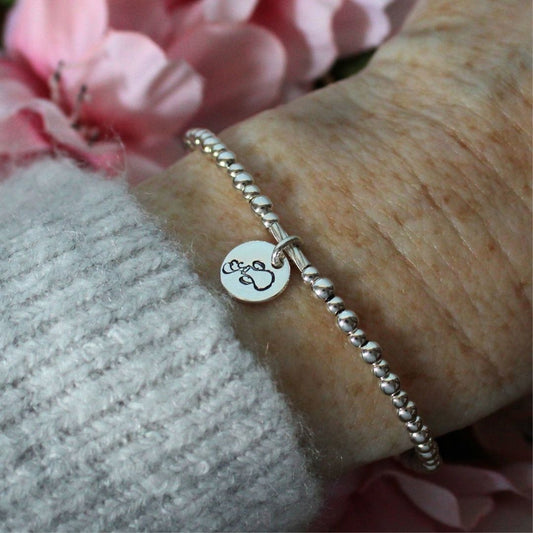 Aquarius Zodiac Sterling Silver Stacking Bracelet – Mia Love Drop