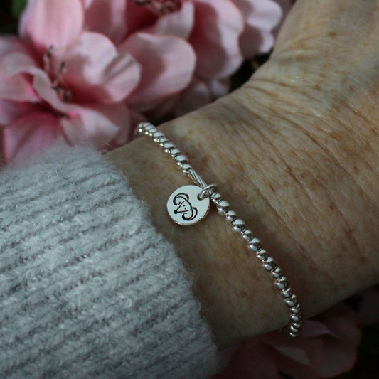 Aries Zodiac Sterling Silver Stacking Bracelet – Mia Love Drop