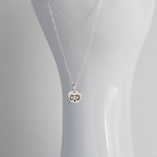 Zodiac Pendant Necklace - Aries Mia Love Drop