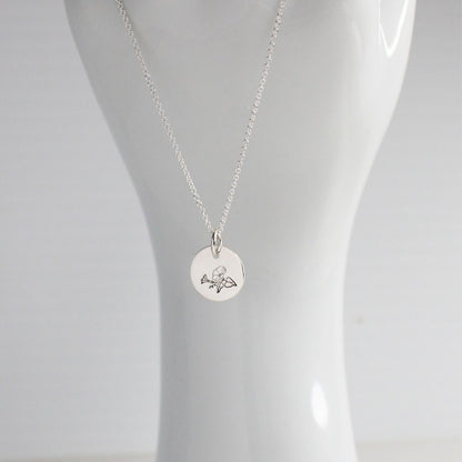 Bella Love Drop - Personalized Birth Flower Pendant Necklace