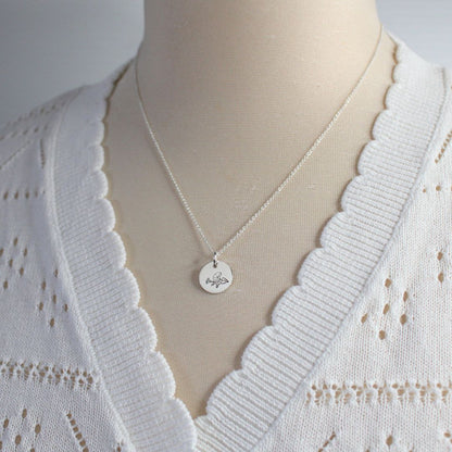 Bella Love Drop - Personalized Birth Flower Pendant Necklace