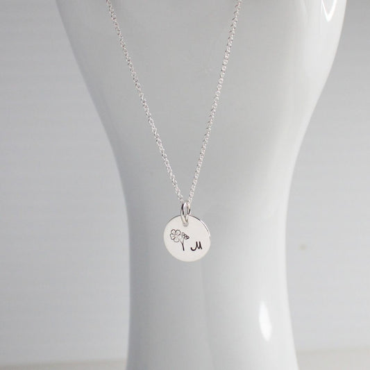 Forget-me-Not- Memory Pendant Necklace - Forever