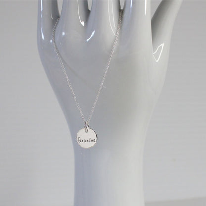 Personalized Grandma Pendant Necklace