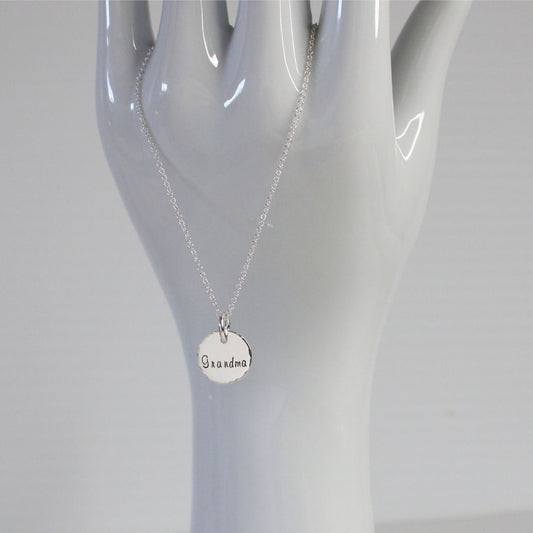 Personalized Grandma Pendant Necklace