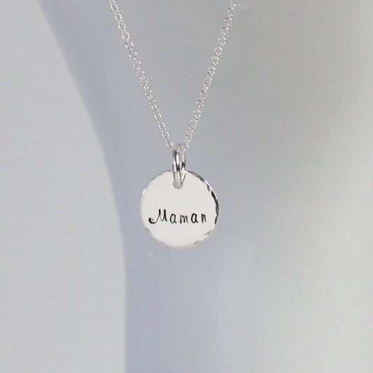 Bella Personalized Maman Pendant Necklace
