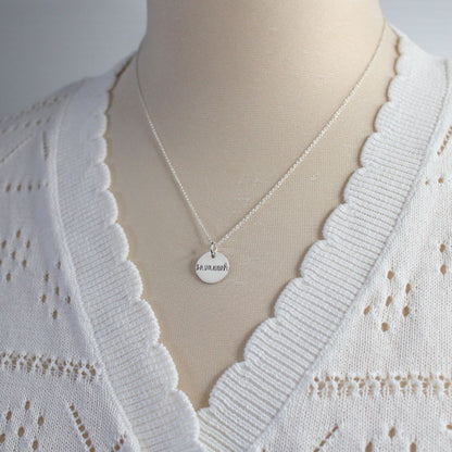 Bella Love Drop - Personalized Disc Pendant Necklace