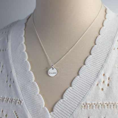 Personalized Grandma Pendant Necklace