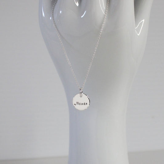 Personalized Maman Pendant Necklace