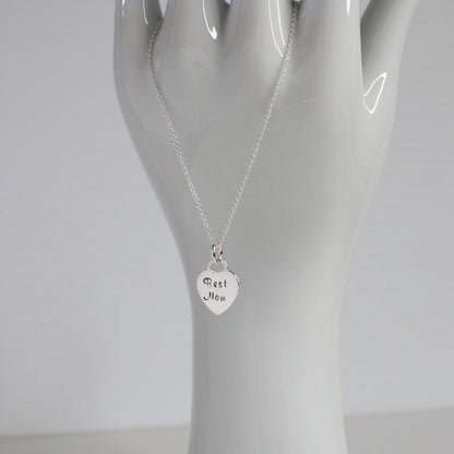Best Mom Heart Pendant Necklace