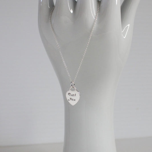 Best Mom Heart Pendant Necklace