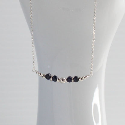 Sapphire September Sterling Silver Birthstone Necklace - Truth