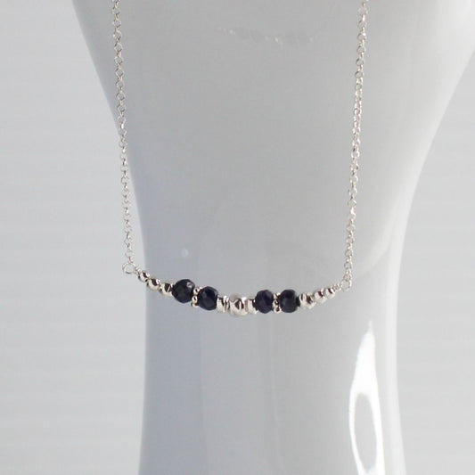 Sapphire September Sterling Silver Birthstone Necklace - Truth