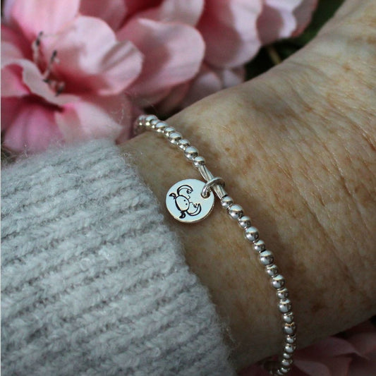 Cancer Zodiac Sterling Silver Stacking Bracelet – Mia Love Drop