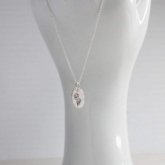 Eva Love Drop - Personalized Birth Flower Pendant Necklace