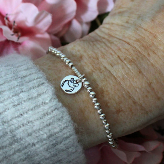 Gemini Zodiac Sterling Silver Stacking Bracelet – Mia Love Drop
