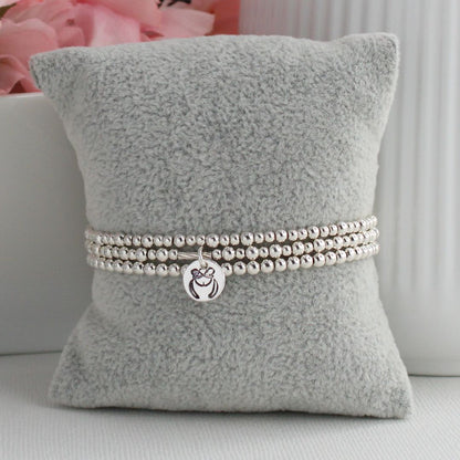 Gemini Zodiac Sterling Silver Stacking Bracelet – Mia Love Drop